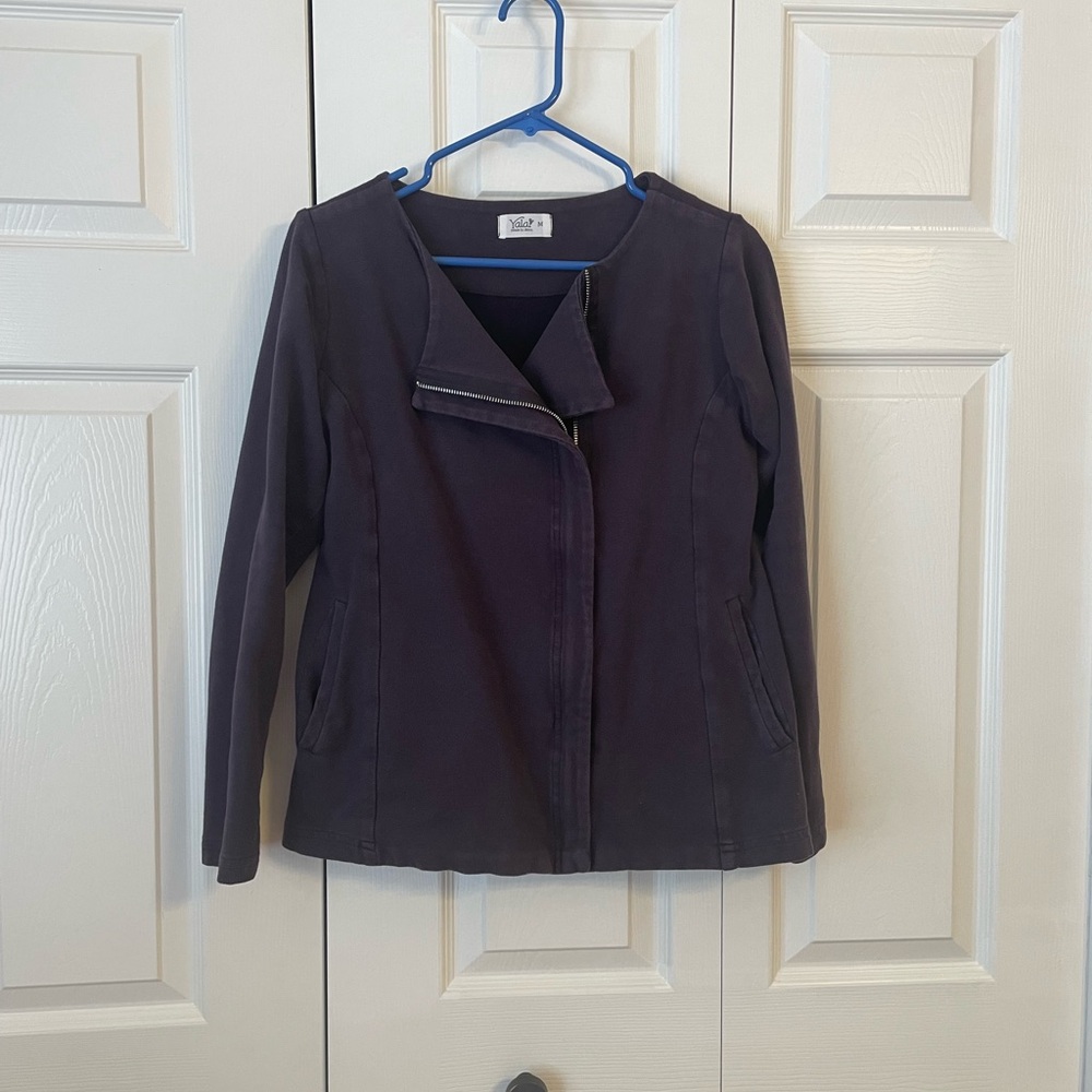 Yala Bamboo moto sweatshirt eggplant M